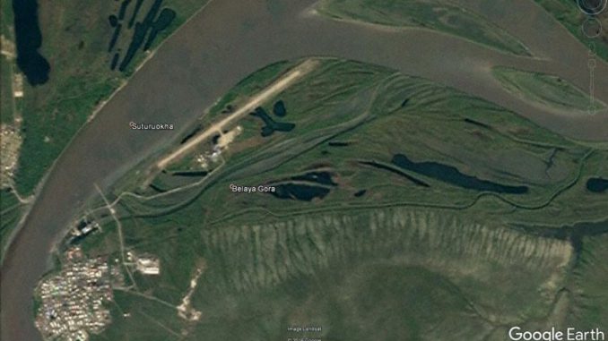 Белая Гора на Google Earth