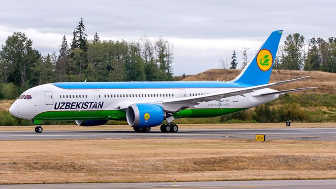 Uzbekistan Airways обновил расписание Boeing 787 на летний сезон