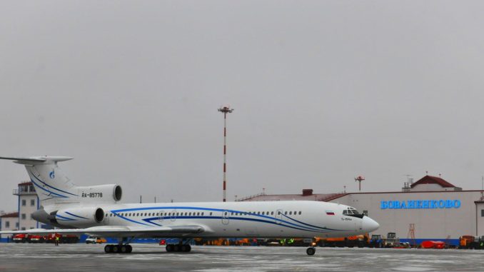 Ту-154 Газпромавиа (RA-65778 ) выполнил первый рейс в Бованенково