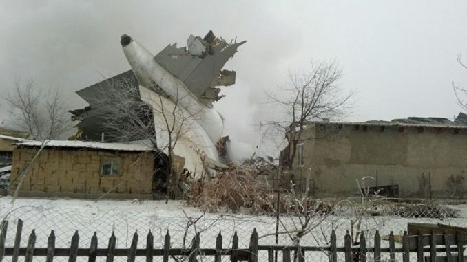 Под Бишкеком разбился грузовой Boeing 747