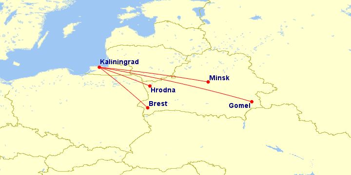 Минск калининград белавиа