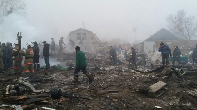Разрушения в катастрофе под Бишкеком