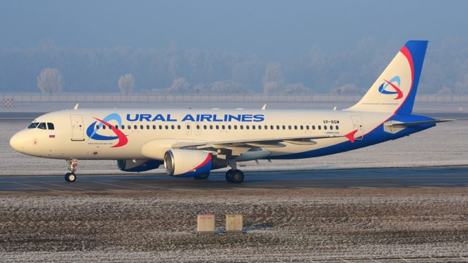 Airbus A320-214 VP-BQW авиакомпании Уральские авиалинии
