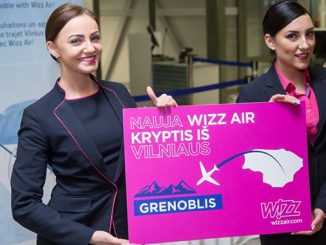 Wizzair открывает новый рейс Вильнюс - Гренобль