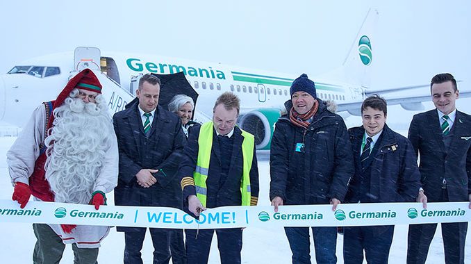 Germania выполнила первый рейс в Рованиеми
