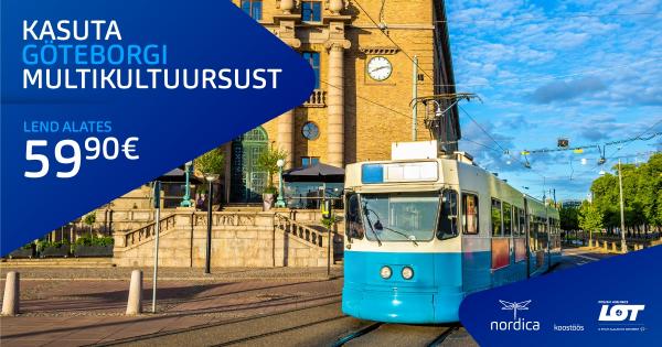 Nordica откроет рейс Таллин - Гетеборг