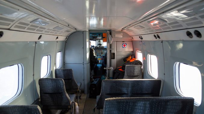 Салон самолета Ан-28 авиакомпании СиЛа
