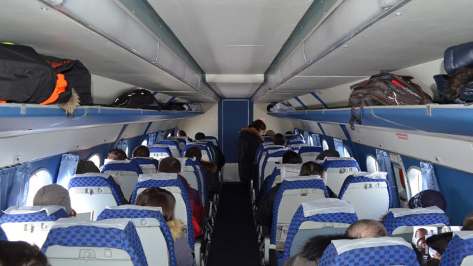 Фото салона Ан-24 авиакомпании КрасАвиа
