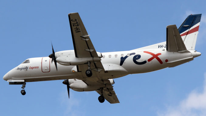 Saab 340 Regional Express (REX) - выполняет полеты для Vanilla Sky