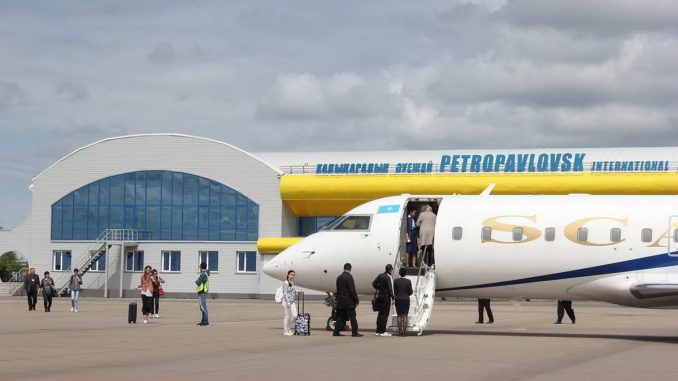 CRJ200 авиакомпании SCAT в аэропорту Петропавловск