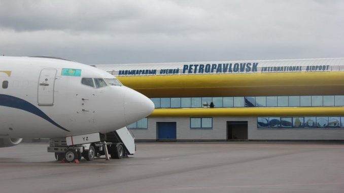 Boeing 737 авиакомпании SCAT в аэропорту Петропавловск