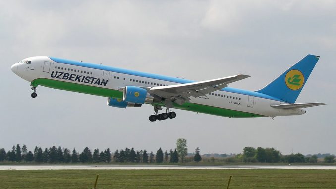 Boeing 767-300ER авиакомпании Uzbekistan Airways
