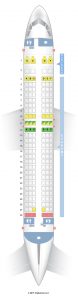 Схема салона Airbus A320-200 AtlasGlobal Ukraine (seatguru.com)