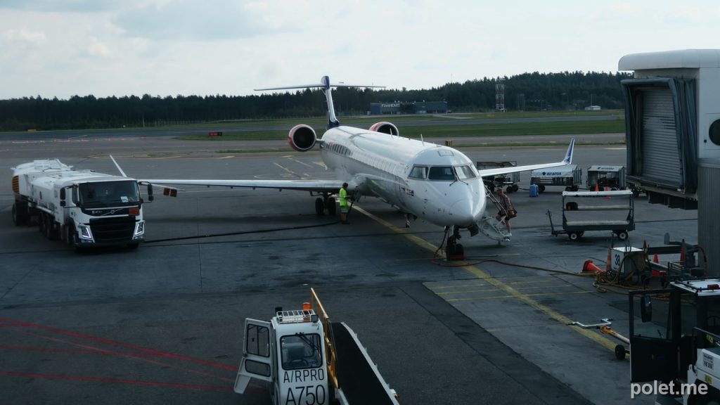 Самолет CRJ700 а/к CityJet (выполняет рейсы для SAS)