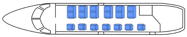 Схема салона BAe Jetstream 32