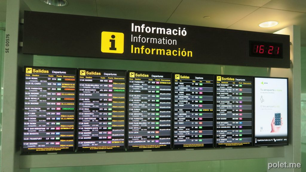 Аэропорт Барселона — Эль-Прат. Информация, фото, видео, билеты, онлайн табло.