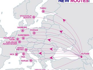 Wizz Air откроет еще 12 новых направлений из Кутаиси